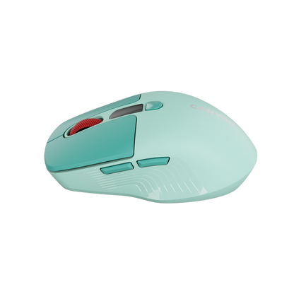 Mysz bezprzewodowa cicha dwa tryby LCD Canyon MW-26 zielona