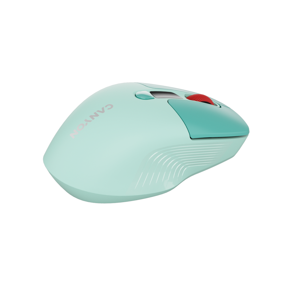 Mysz bezprzewodowa cicha dwa tryby LCD Canyon MW-26 zielona