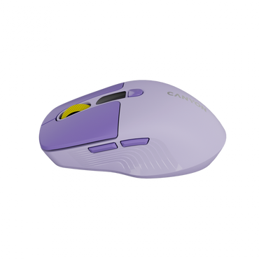 Mysz bezprzewodowa cicha dwa tryby LCD Canyon MW-26 fioletowa
