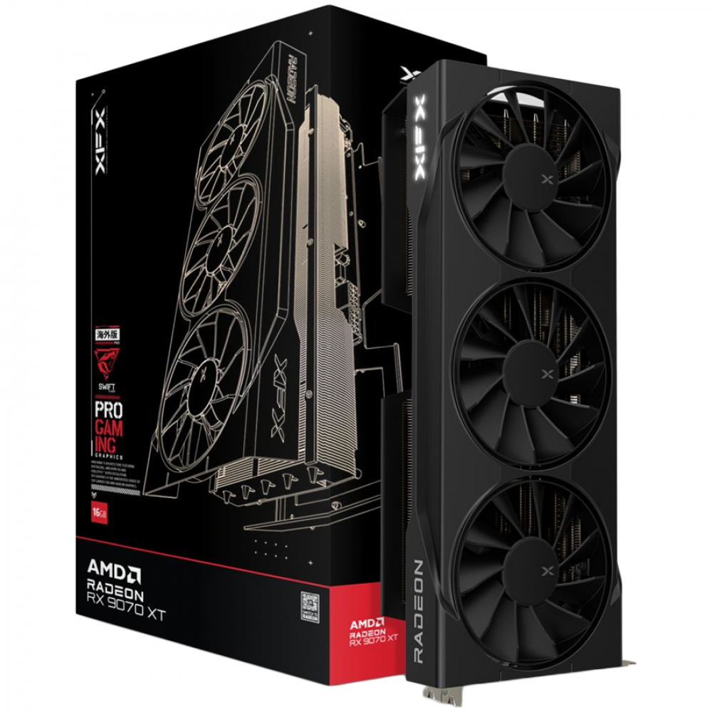 XFX Swift AMD Radeon RX 9070XT 16GB GDDR6 Graphics Card