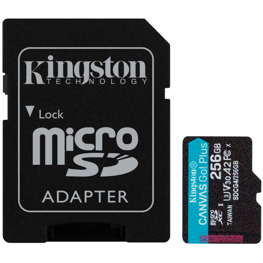 Kingston microSDXC Karte 256 GB 200 MB/s mit SD-Adapter