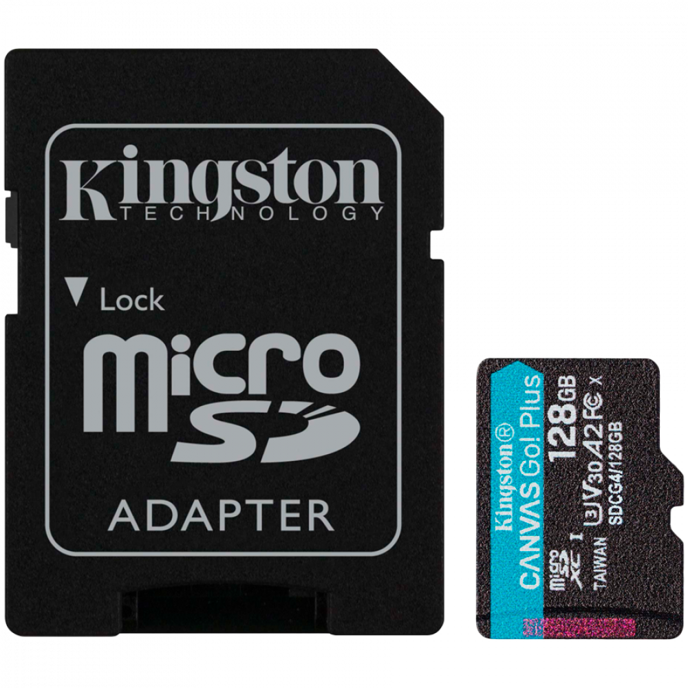 Kingston 128GB 200MB/s microSDXC Card with SD Adapter