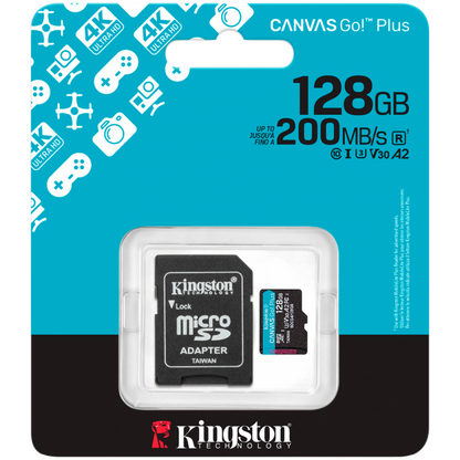 Kingston 128GB 200MB/s microSDXC Card with SD Adapter