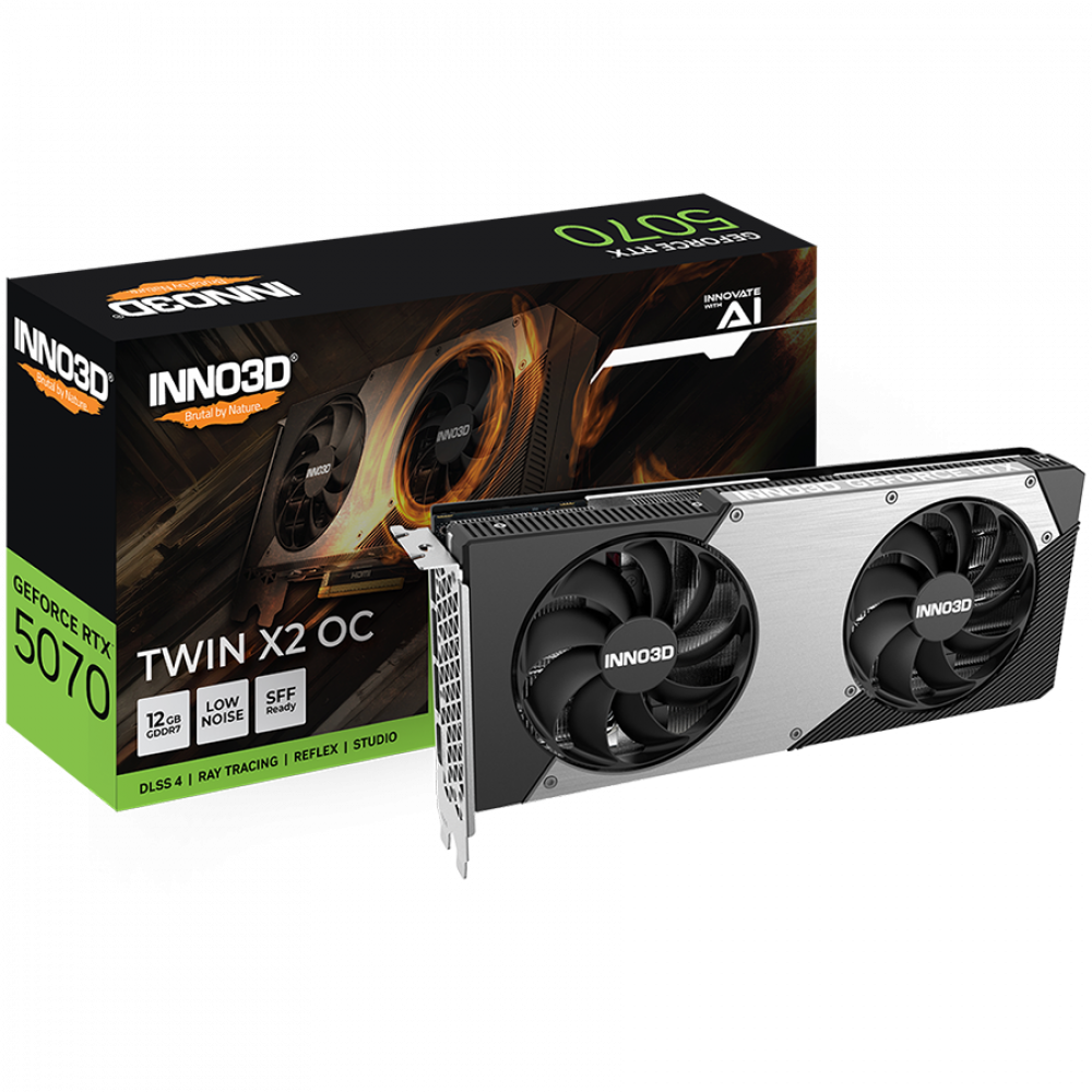 Graphics Card INNO3D GeForce RTX 5070 Twin X2 OC 12GB