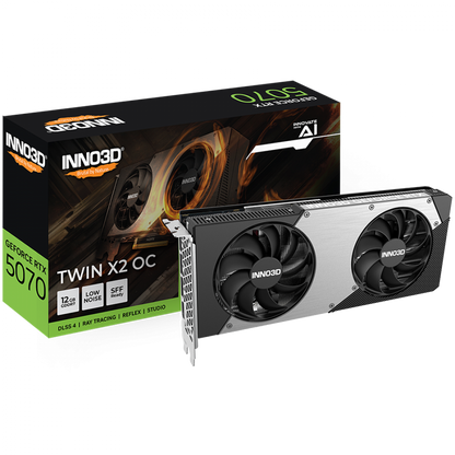 Graphics Card INNO3D GeForce RTX 5070 Twin X2 OC 12GB
