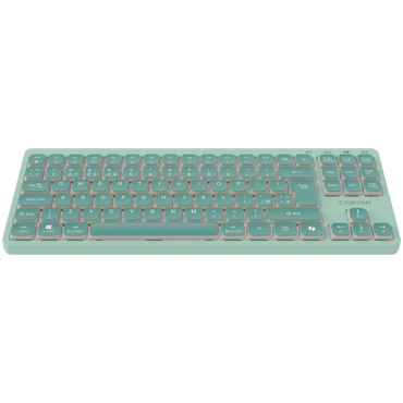 CANYON OnType 10 Klawiatura Niskoprofilowa EN Przewodowa Zielona