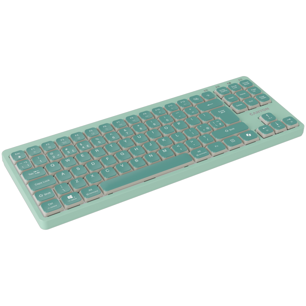 CANYON OnType 10 Low Profile Tastatur EN Kabelgebunden Grün