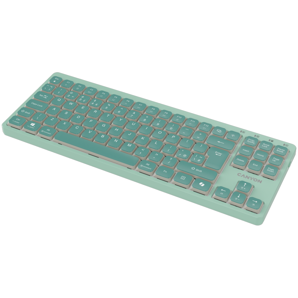 CANYON OnType 10 Low Profile Tastatur EN Kabelgebunden Grün