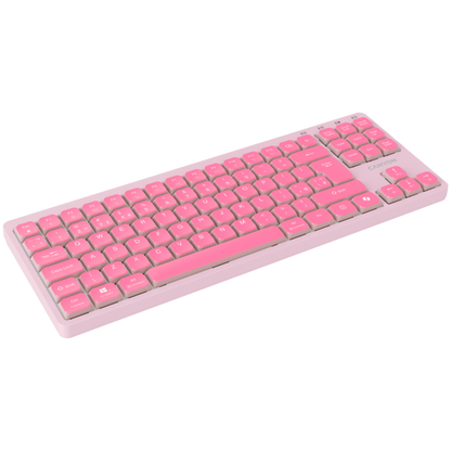 Canyon OnType 10 Low-Profile kabelgebundene Tastatur, rosa