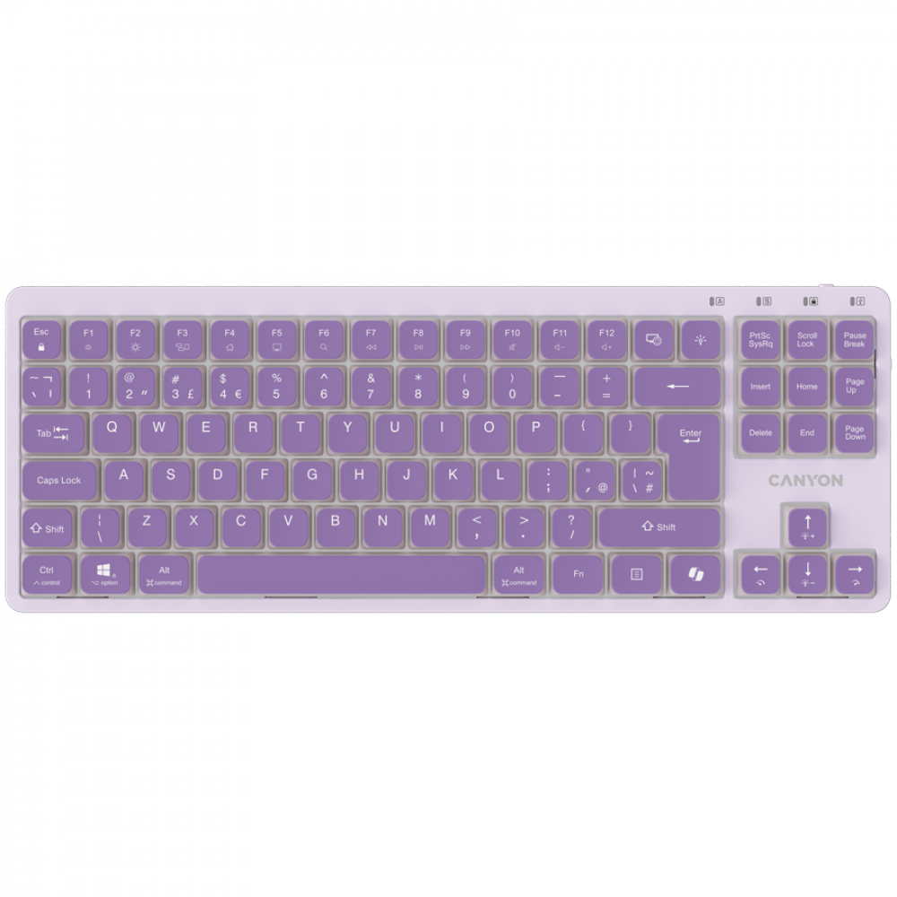 Canyon OnType 10 kabelgebundene Low-Profile-Tastatur lila