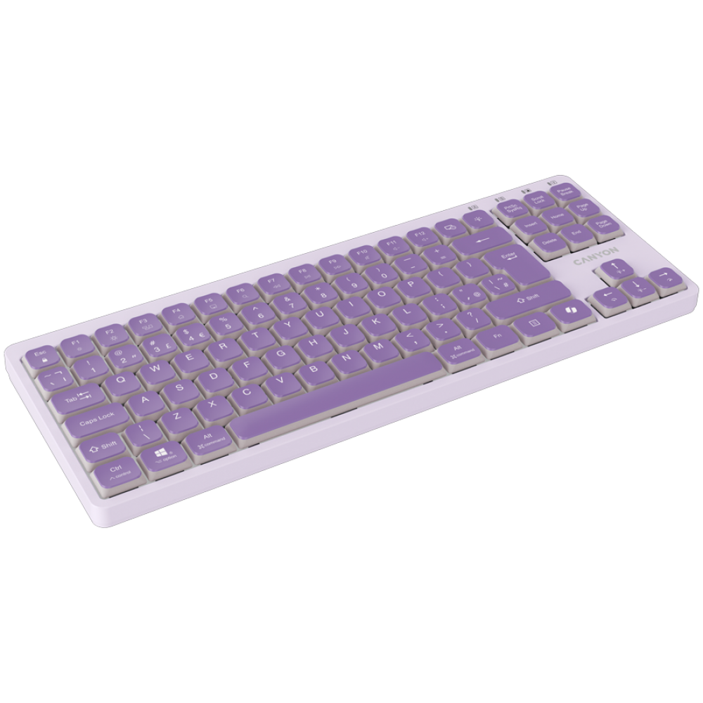 Canyon OnType 10 kabelgebundene Low-Profile-Tastatur lila