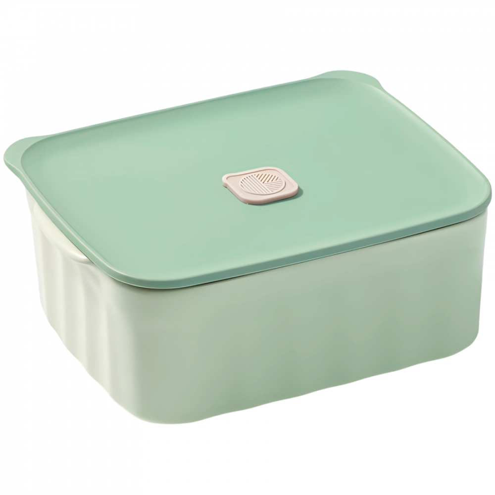810 ml Buydeem CT1006 Ceramic Food Container Pastel Green