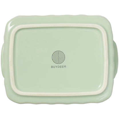 810 ml Buydeem CT1006 Ceramic Food Container Pastel Green
