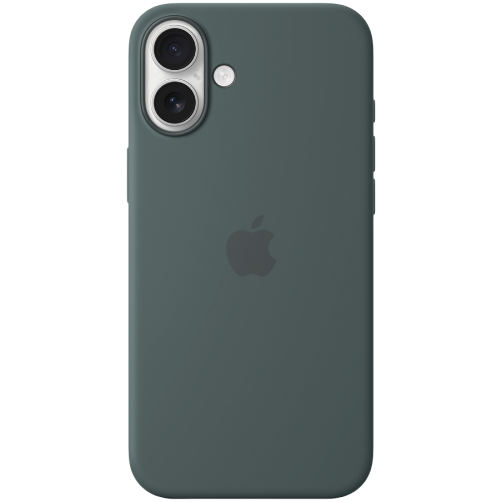 iPhone 16 Plus MagSafe Silicone Case Lake Green