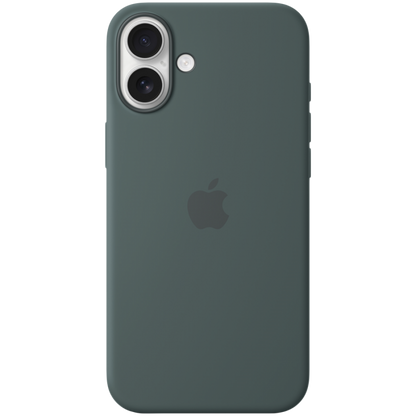 iPhone 16 Plus MagSafe Silicone Case Lake Green