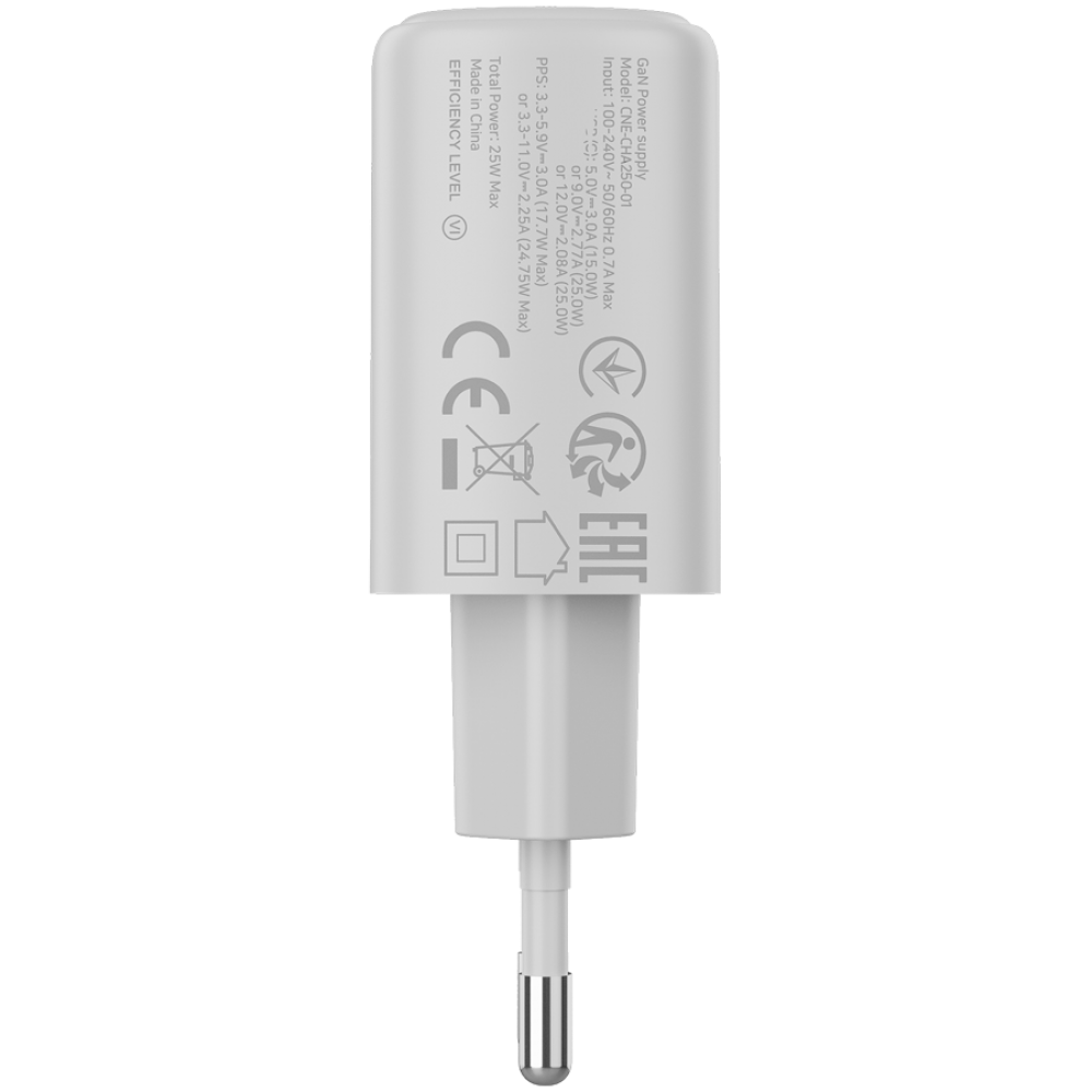 Canyon OnCharge 250 25W 1xPD EU White Wall Charger