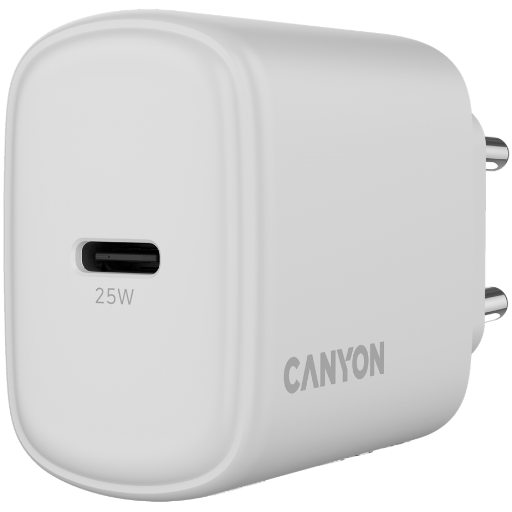 Canyon OnCharge 250 25W 1xPD EU White Wall Charger