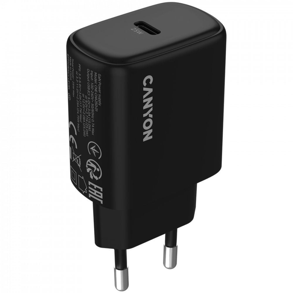Ładowarka sieciowa OnCharge 250 25W 1xPD EU Canyon 250 czarna