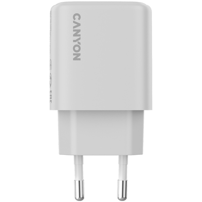 Canyon OnCharge 200 20W 1xPD EU Mains Charger, white