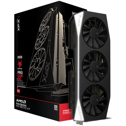 XFX Mercury AMD Radeon RX 9070XT 16GB GDDR6 PCIe 5.0 Graphics Card