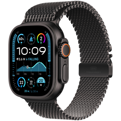 Apple Watch Ultra 2 Titanium with Milanese Loop black