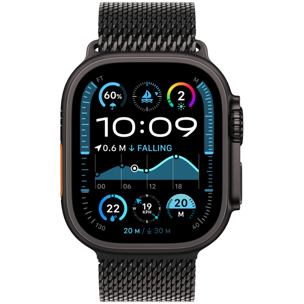 Apple Watch Ultra 2 Titanium with Milanese Loop black