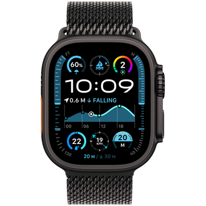 Apple Watch Ultra 2 Titanium with Milanese Loop black