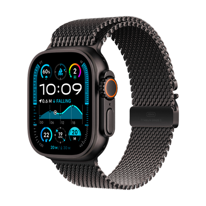 Apple Watch Ultra 2 Titanium with Milanese Loop black