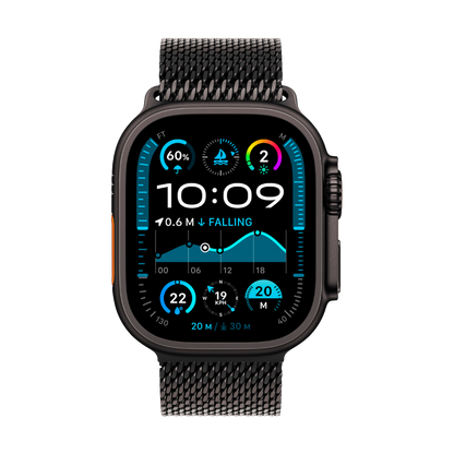 Apple Watch Ultra 2 Titanium with Milanese Loop black