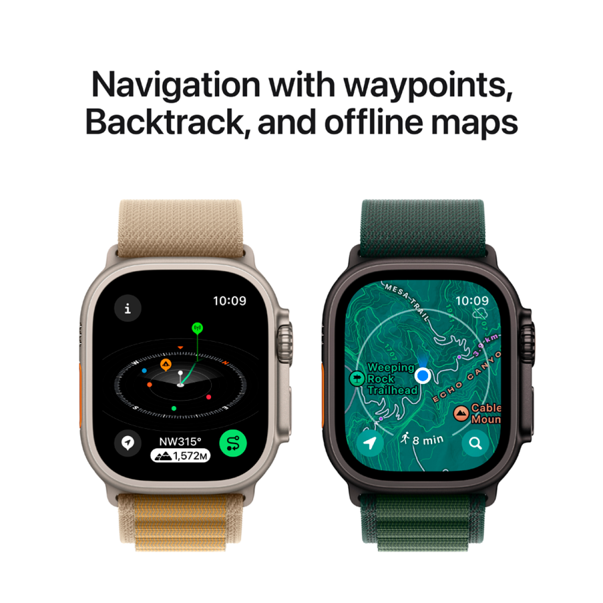 Apple Watch Ultra 2 Titanium with Milanese Loop black