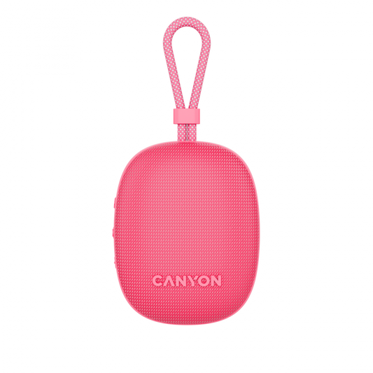 Bluetooth-Lautsprecher tragbar 5W IPX7 TWS Canyon OnMove 12 rosa