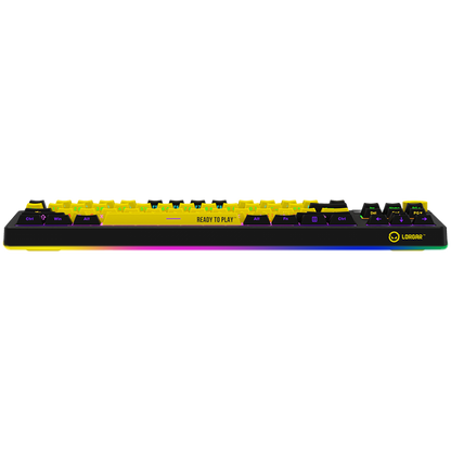 Kabellose TKL mechanische Gaming-Tastatur Lorgar Pro Schwarz Gelb