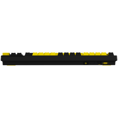 Kabellose TKL mechanische Gaming-Tastatur Lorgar Pro Schwarz Gelb