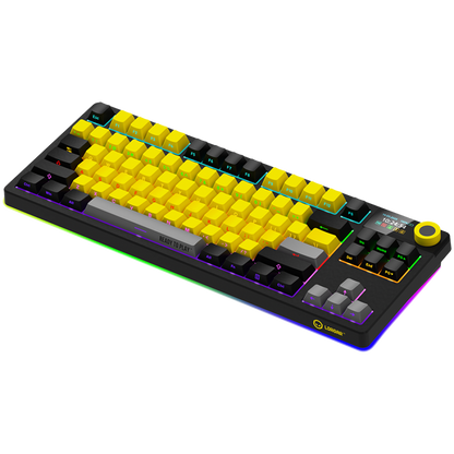 Kabellose TKL mechanische Gaming-Tastatur Lorgar Pro Schwarz Gelb