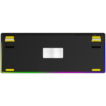 Kabellose TKL mechanische Gaming-Tastatur Lorgar Pro Schwarz Gelb