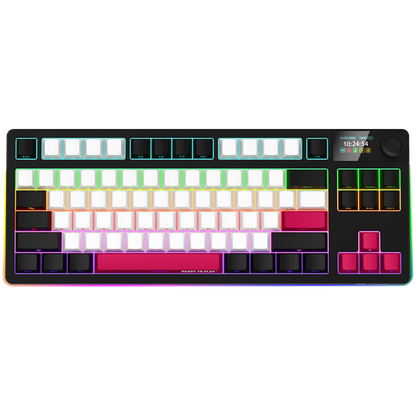 Gaming-Tastatur kabellos TKL mechanisch Lorgar Pro schwarz