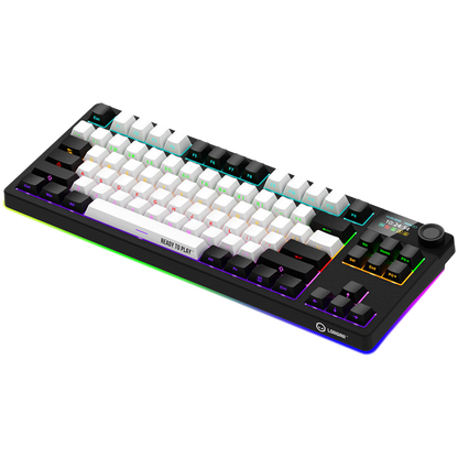 Gaming-Tastatur kabellos TKL mechanisch Lorgar Pro schwarz