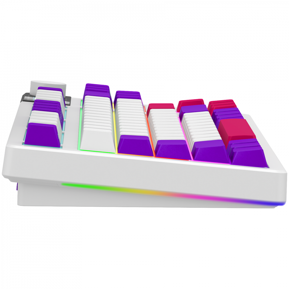 Kabellose mechanische TKL-Gaming-Tastatur Lorgar Pro weiß
