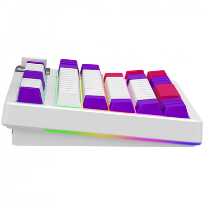 Kabellose mechanische TKL-Gaming-Tastatur Lorgar Pro weiß