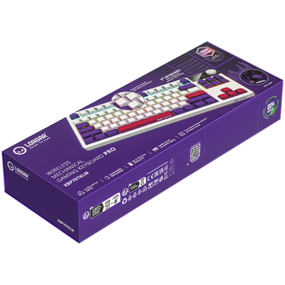 Kabellose mechanische TKL-Gaming-Tastatur Lorgar Pro weiß