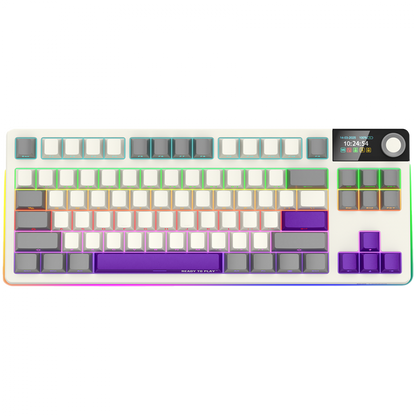 Lorgar Pro mechanische TKL Gaming-Tastatur kabellos beige