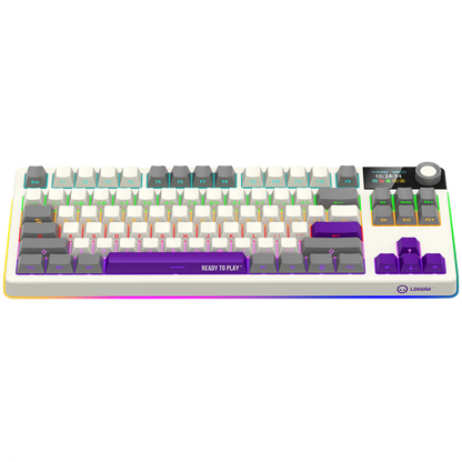 Lorgar Pro mechanische TKL Gaming-Tastatur kabellos beige