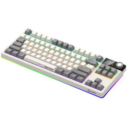 Lorgar Pro mechanische TKL Gaming-Tastatur kabellos beige