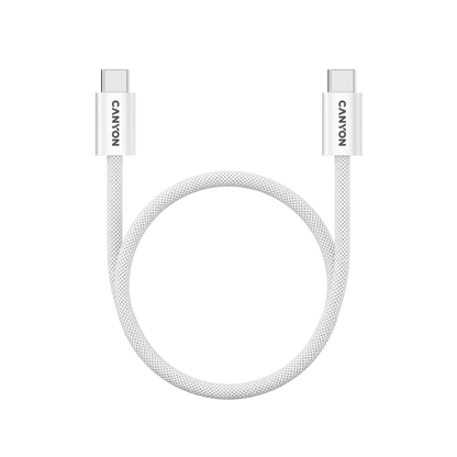 Kabel magnetyczny OnWire 60MG USB-C - USB-C 60W 1m Canyon 60MG biały