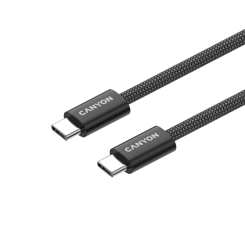 Magnetic cable OnWire 60MG USB-C - USB-C 60W 1m Canyon 60MG black