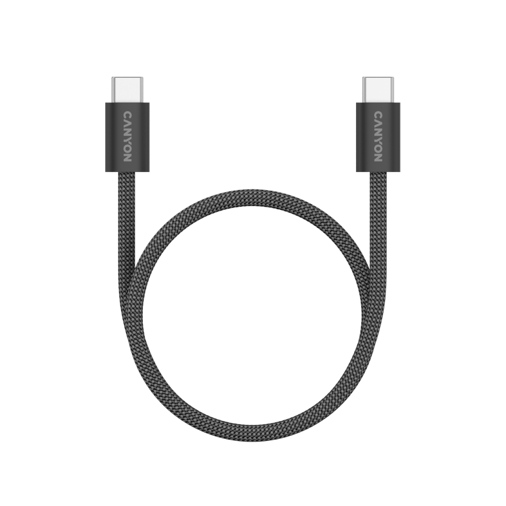 Magnetic cable OnWire 60MG USB-C - USB-C 60W 1m Canyon 60MG black