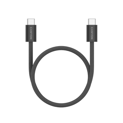 Magnetic cable OnWire 60MG USB-C - USB-C 60W 1m Canyon 60MG black