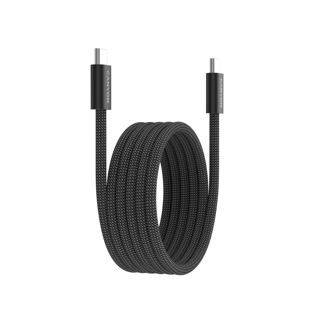 Magnetic cable OnWire 60MG USB-C - USB-C 60W 1m Canyon 60MG black
