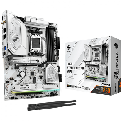 Motherboard ASROCK B850 Steel Legend WiFi ATX for AMD Ryzen 7000/8000/9000 black