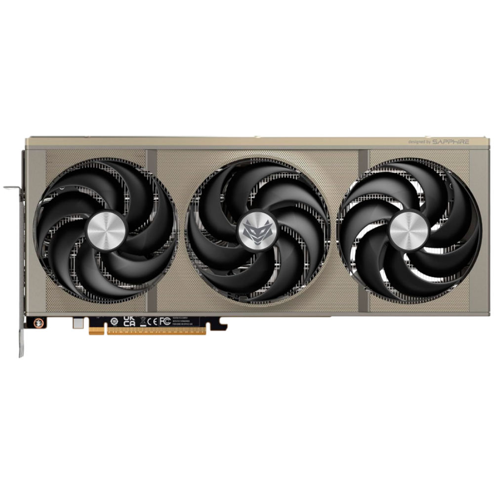 AMD Radeon RX 9070 GPU 16GB GDDR6 PCIe 5.0 Triple-Fan-Design